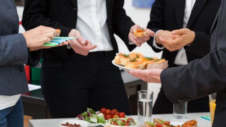 Managers meeting on breakfast